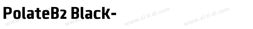 PolateB2 Black字体转换